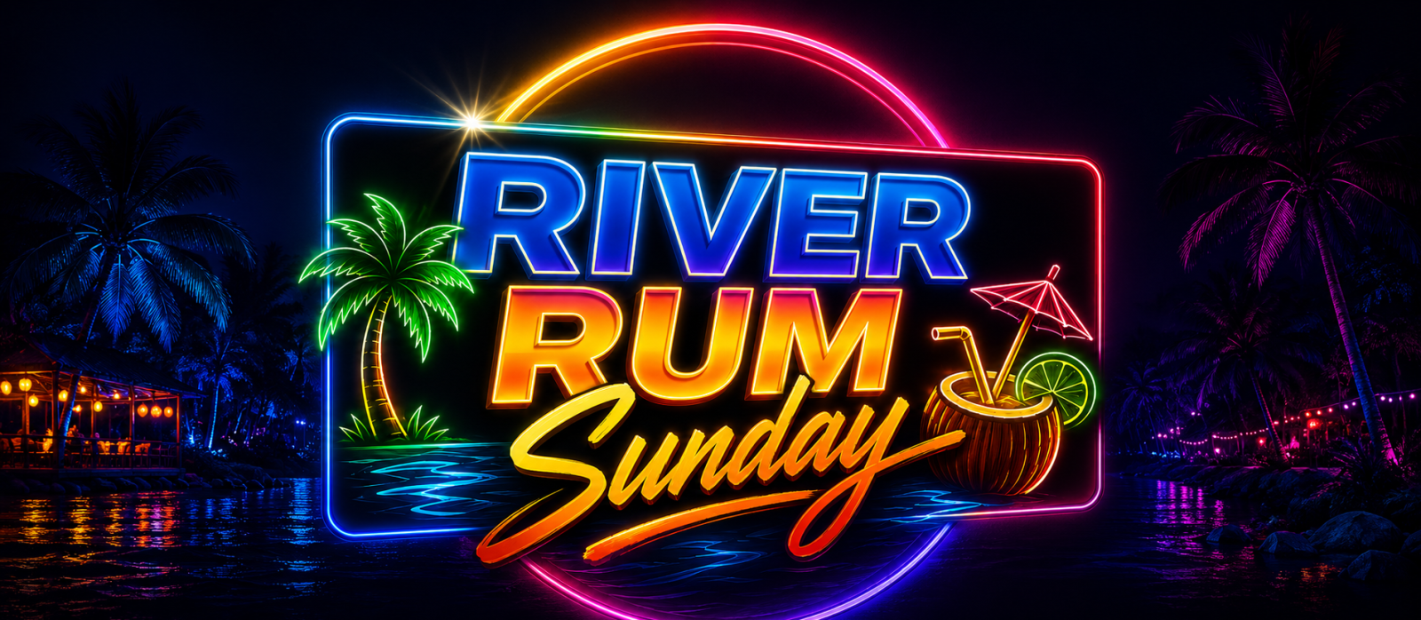 River Rum Sunday promoter artwork