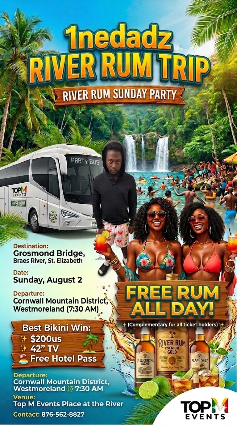 1neDadz River Rum Trip promoter artwork