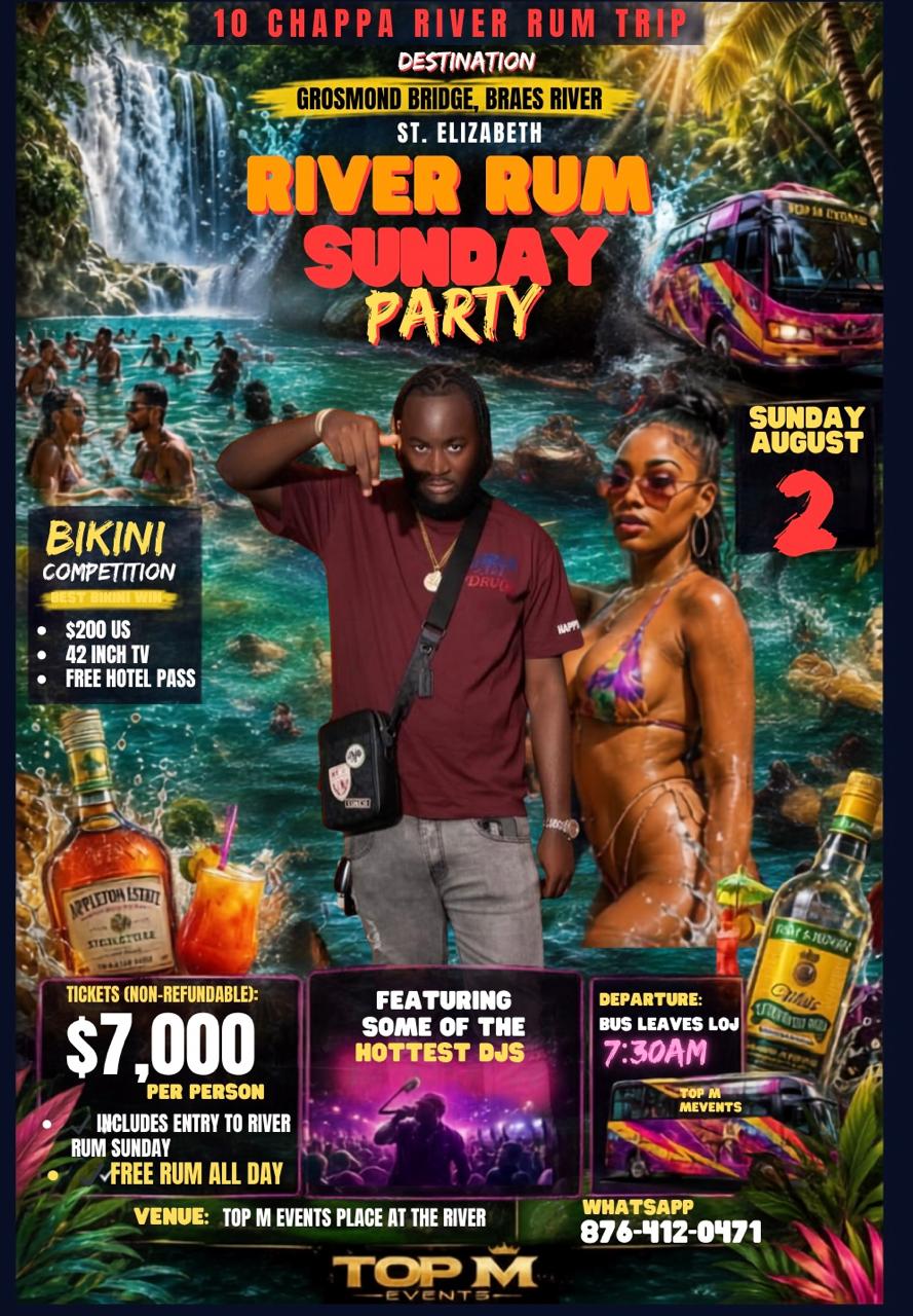 10 Chappa River Rum Trip promoter artwork