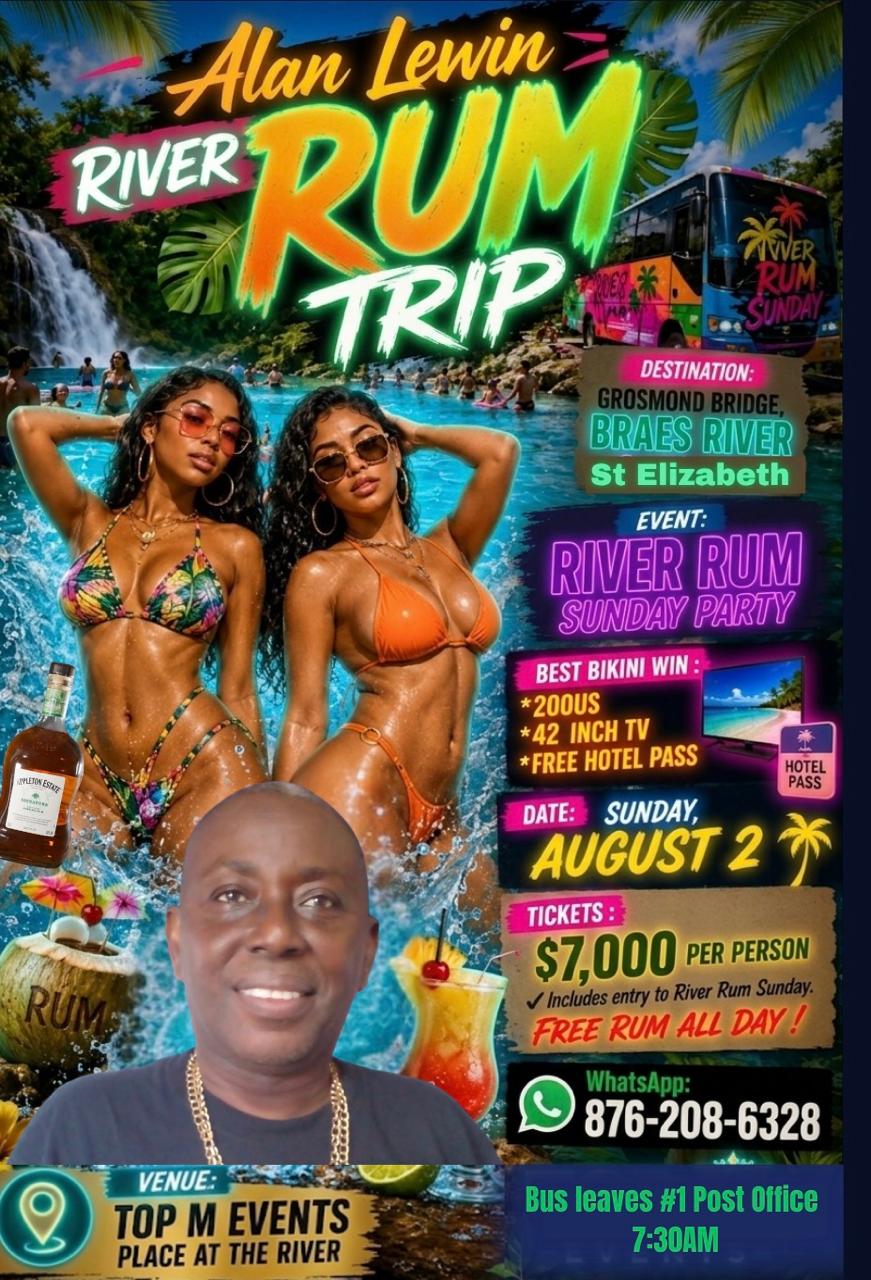 Alan Lewin River Rum Trip promoter artwork
