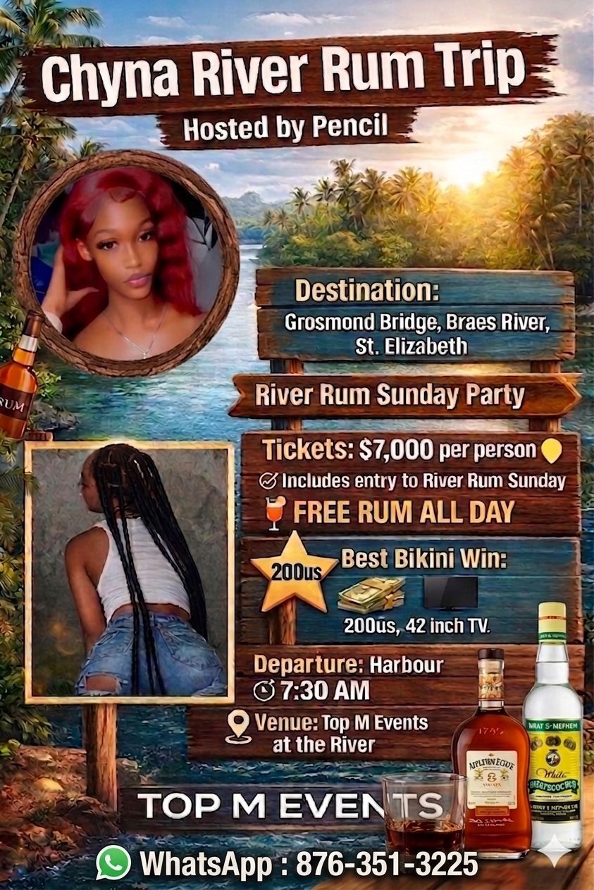 Chyna River Rum Trip promoter artwork