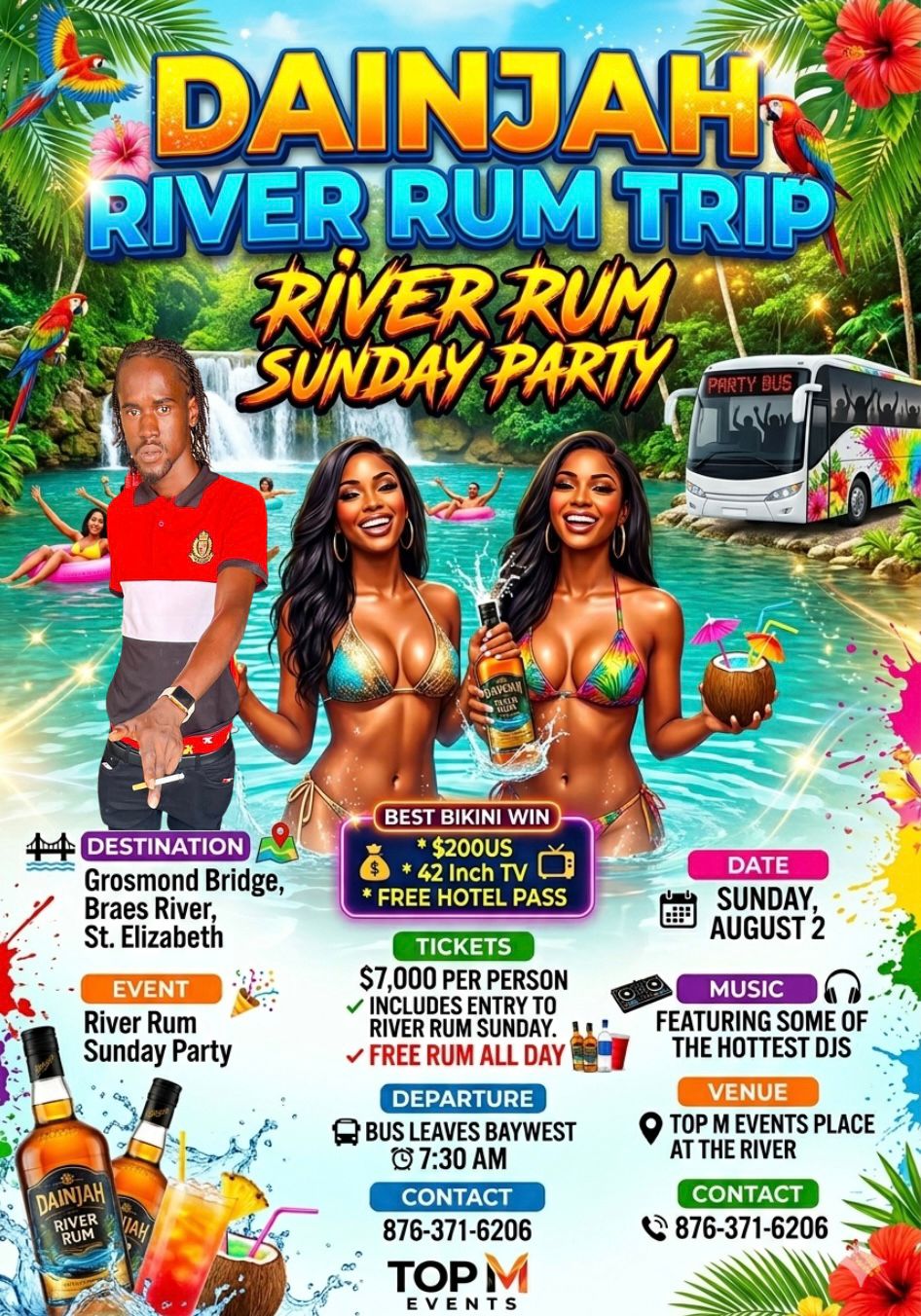 Dainjah River Rum Trip promoter artwork