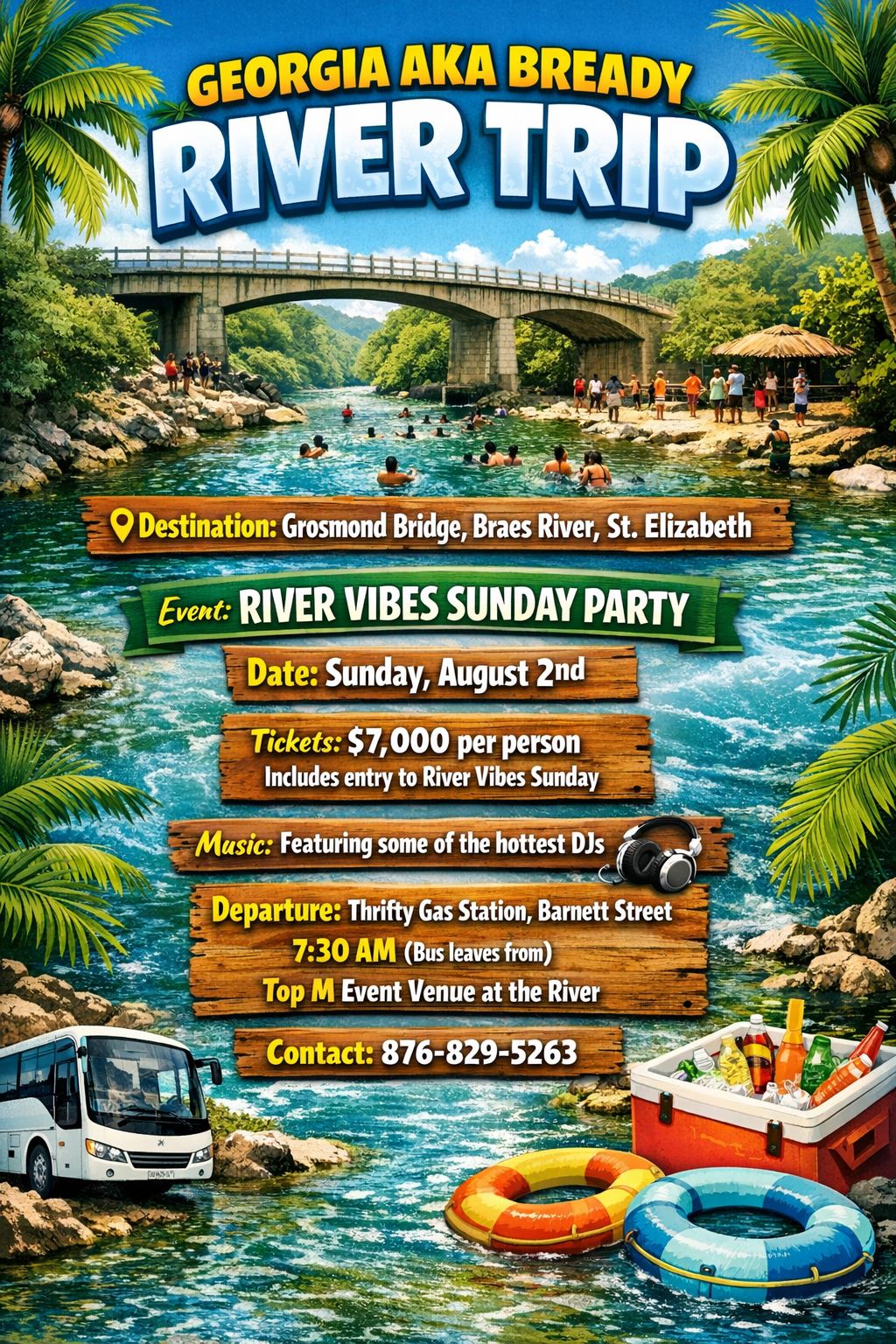 Georgia AKA Bready River Rum Trip promoter artwork