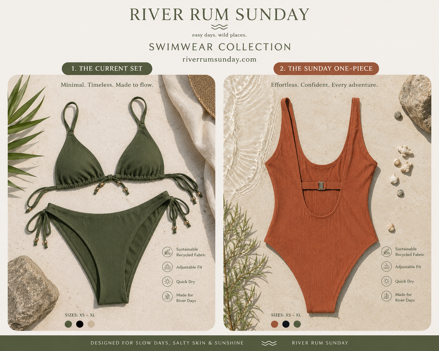 River Rum Sunday swimwear artwork River Rum Sunday