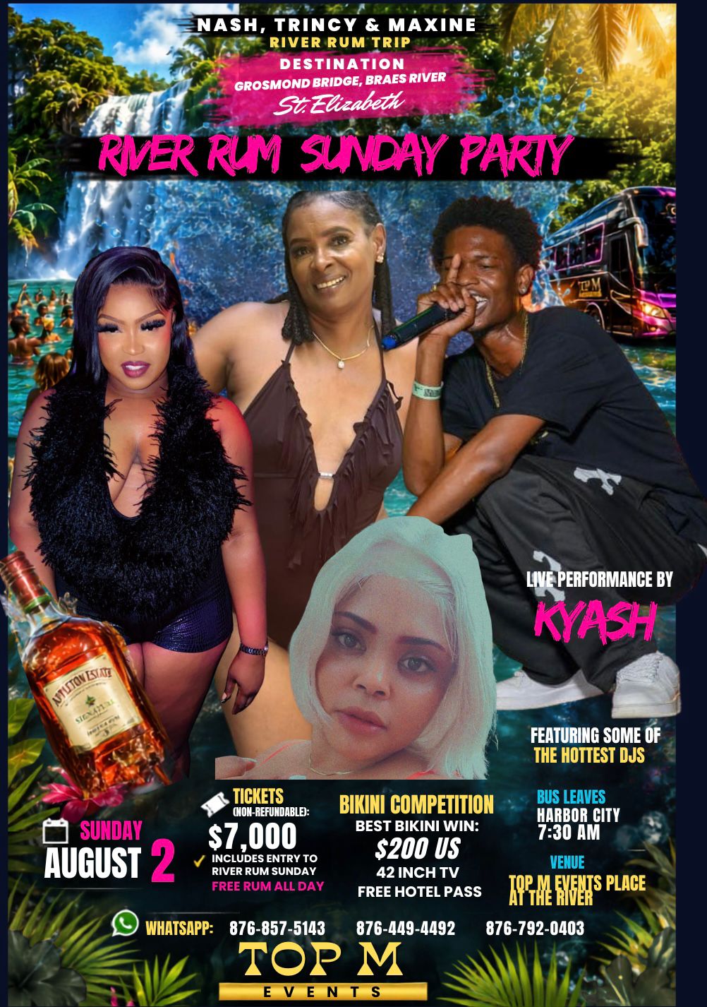 Nash, Trincy & Maxine River Rum Trip
